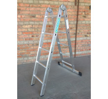 Лестница 2-х секционная шарнирная 2х5 (1,42/2,91м)
